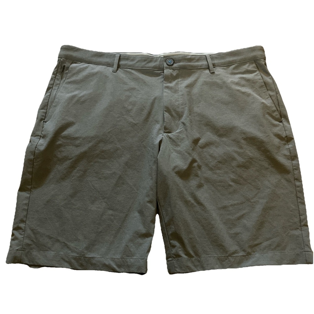 Tommy Bahama Chip Shot Shorts Mens 40 Gray Performance Stretch Golf Flat Front